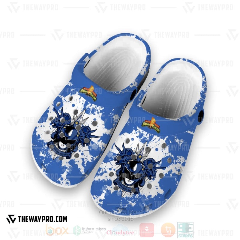 Power Rangers Mighty Morphin Blue Ranger Custom Clogs 1