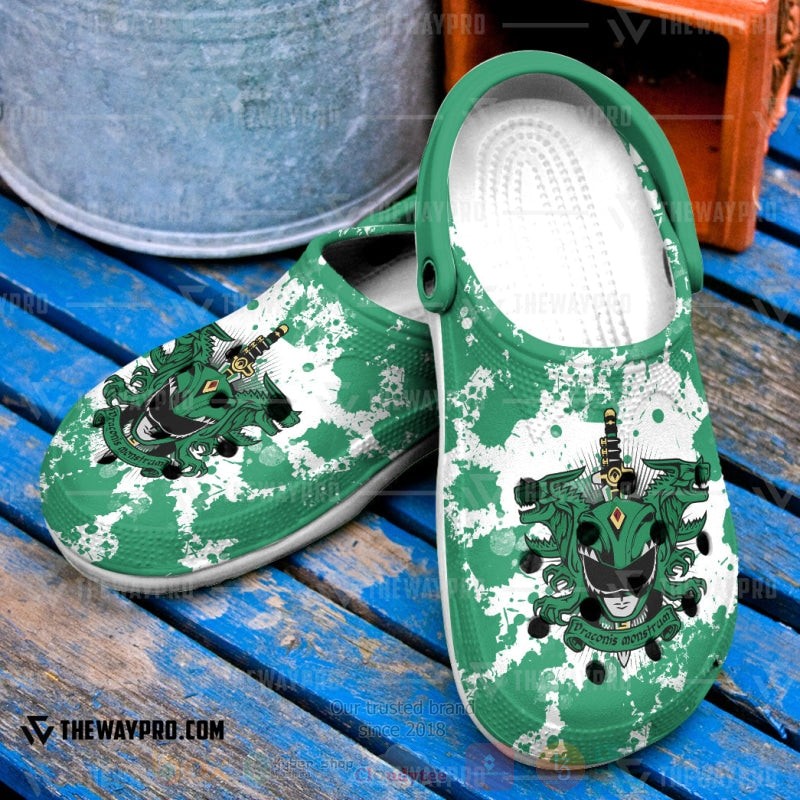 Power Rangers Mighty Morphin Green Ranger Custom Clogs