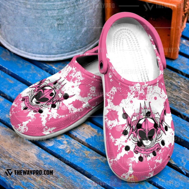 Power Rangers Mighty Morphin Pink Ranger Custom Clogs
