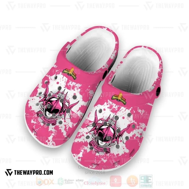 Power Rangers Mighty Morphin Pink Ranger Custom Clogs 1