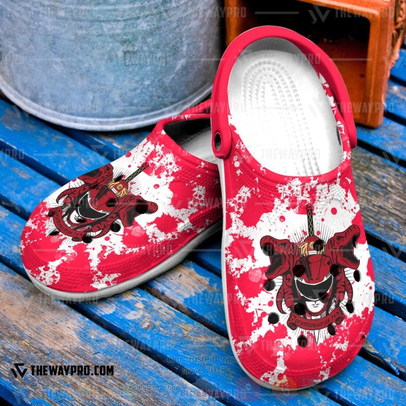 Power Rangers Mighty Morphin Red Ranger Custom Clogs