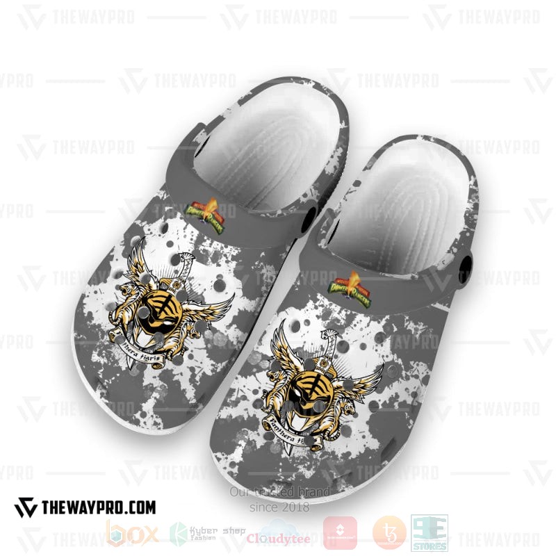 Power Rangers Mighty Morphin White Ranger Custom Clogs 1