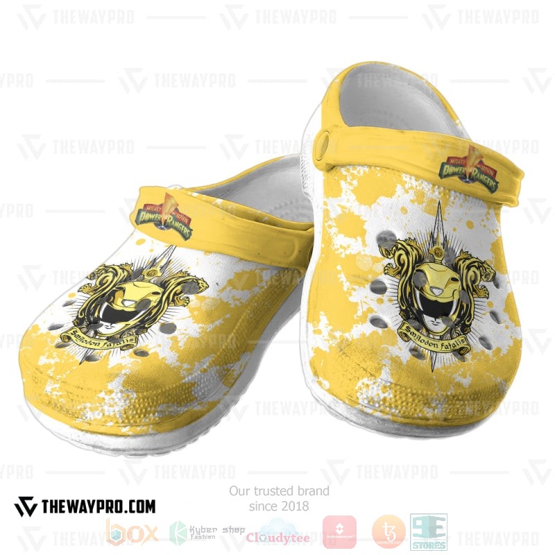 Power Rangers Mighty Morphin Yellow Rangers Crocs Crocband Clog