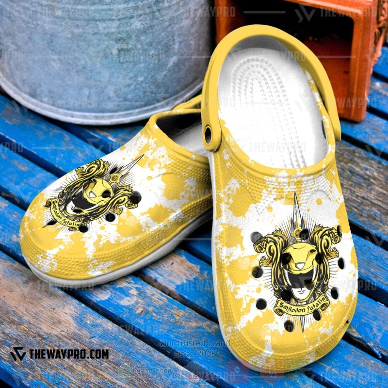 Power Rangers Mighty Morphin Yellow Rangers Custom Clogs