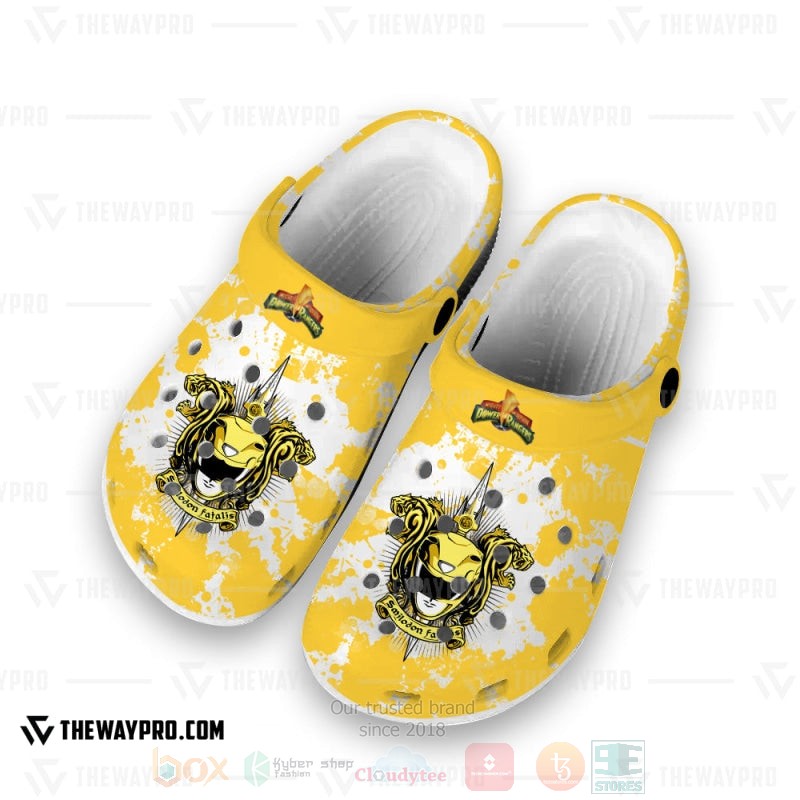 Power Rangers Mighty Morphin Yellow Rangers Custom Clogs 1