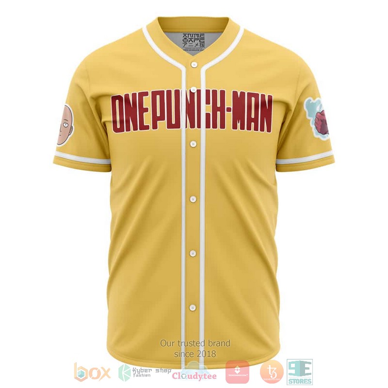 HOT Power Saitama One Punch Man Baseball Shirt 1 Power Saitama One Punch Man Baseball Jersey