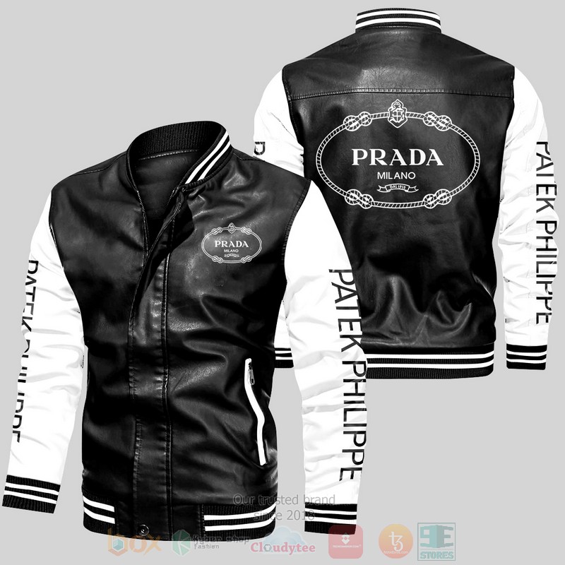 Prada Milano Leather Bomber Jacket