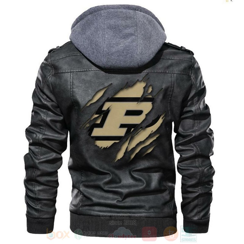 Purdue Boilermakers NCAA Blacks Leather Jacket