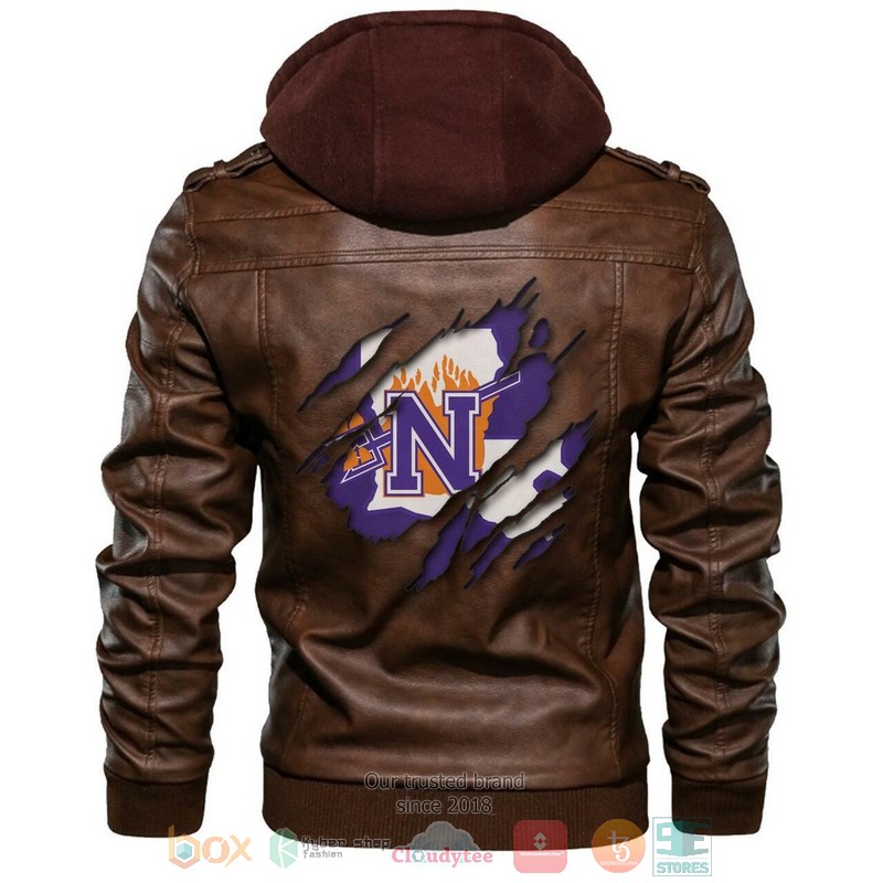 Northwestern State Demons NCAA Leather Jacket