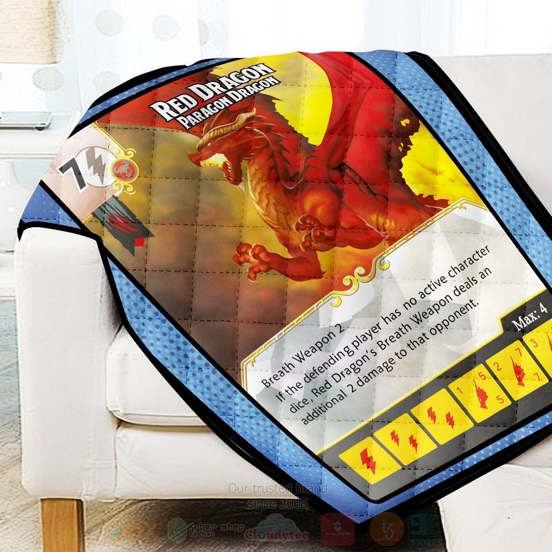 BEST Red Dragon Quilted Fabric 3 Red Dragon Quilt 1 2