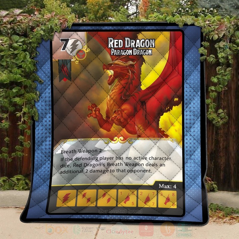BEST Red Dragon Quilted Fabric 4 Red Dragon Quilt 1 2 3