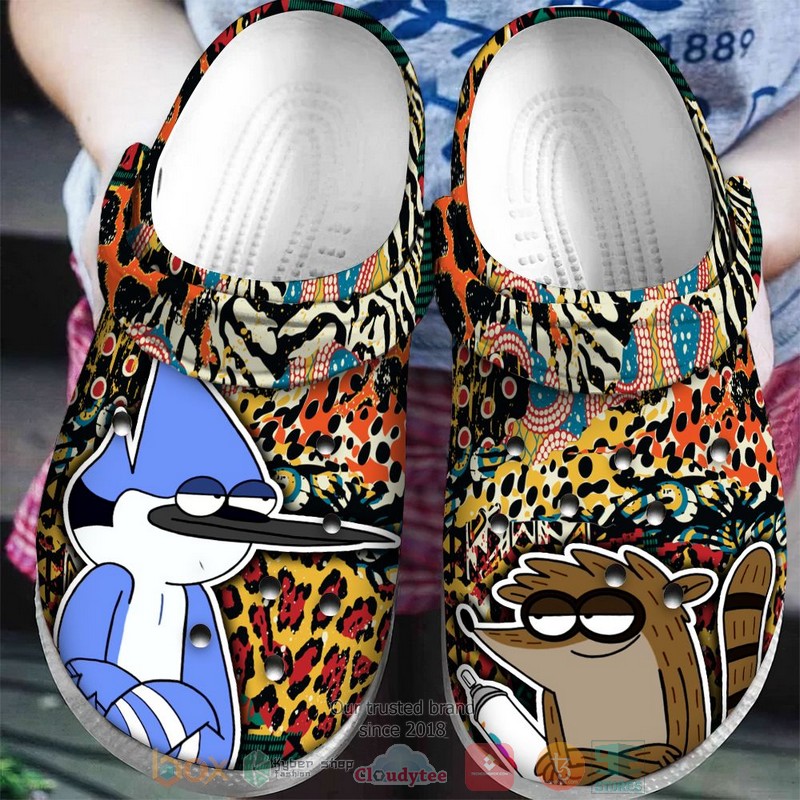 Regular Show Mordecai and Rigby black Crocband Clog 1