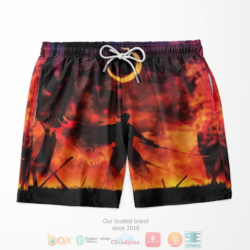 Rengoku Kyojuro Flame Hashira Fire Demon Slayer Kimetsu No Yaiba Shorts