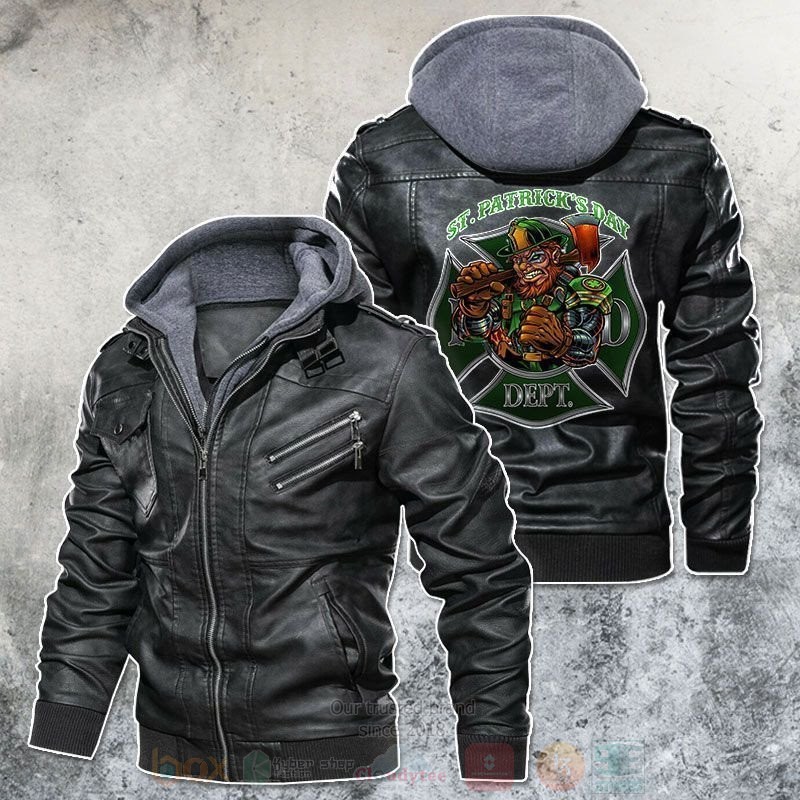 Rider With A Firefighter Spirit Leather Jacket
