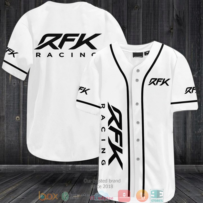 Roush Fenway Keselowski Racing White Baseball Jersey