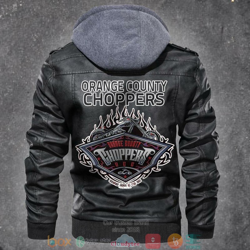 Orange Motorcycle Leather Jacket