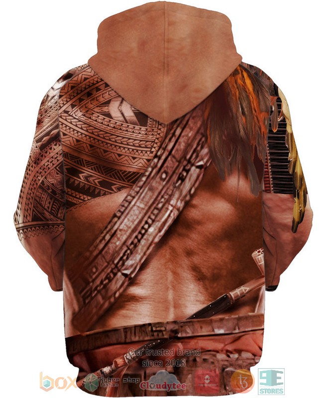 HOT Brown Motif Native American All Over Printed 3D Shirt, Hoodie 2 Brown Motif Native American 3D Shirt Hoodie 1