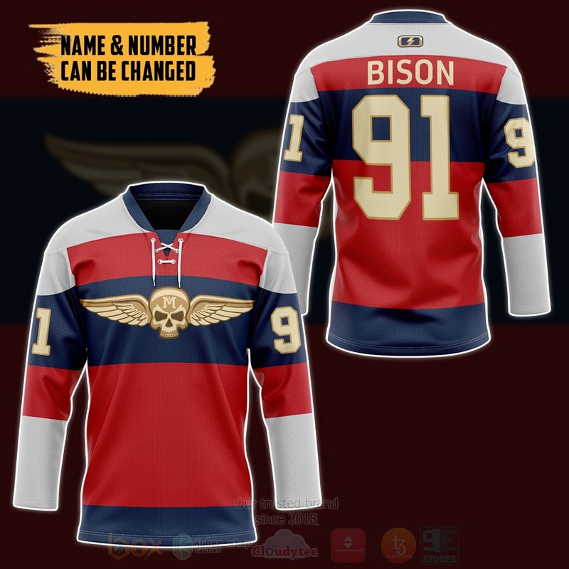BEST SF Bison Personalized Jersey Hockey 3 SF Bison Personalized Hockey Jersey 1 2