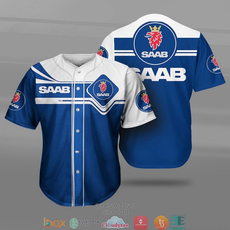 Saab Automobile Car Motor Baseball Jersey