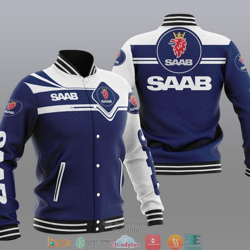 Saab Automobile Car Motor Baseball Jersey 2 Saab Automobile Car Motor Baseball Jersey 1