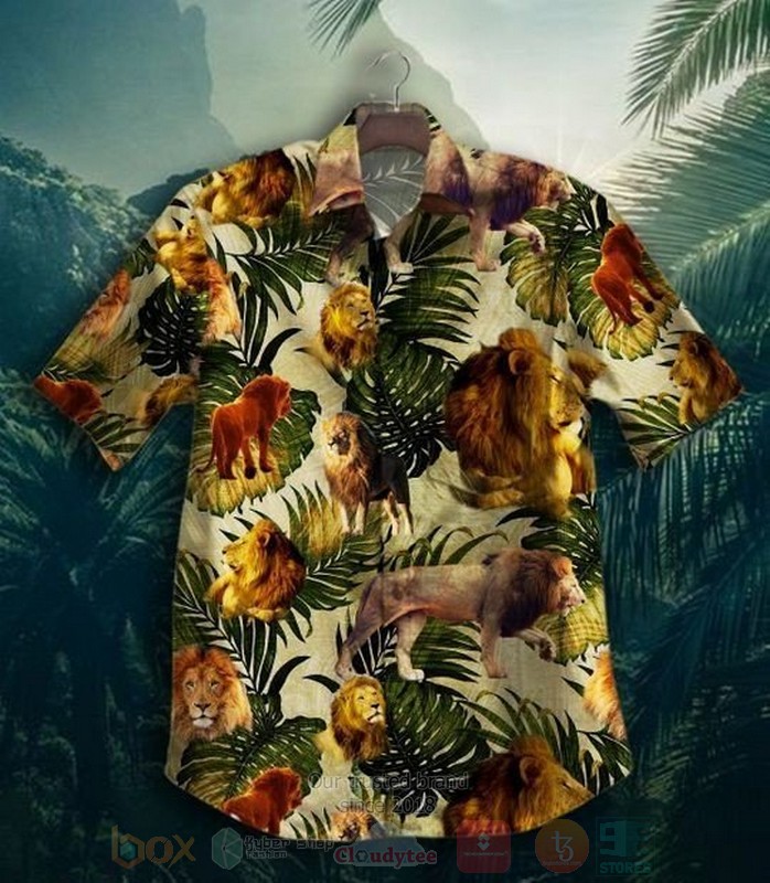 Safari Lion Short Sleeve Hawaiian Shirt