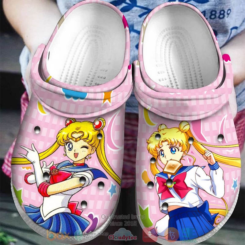 Sailor Moon pink Crocband Clog 1