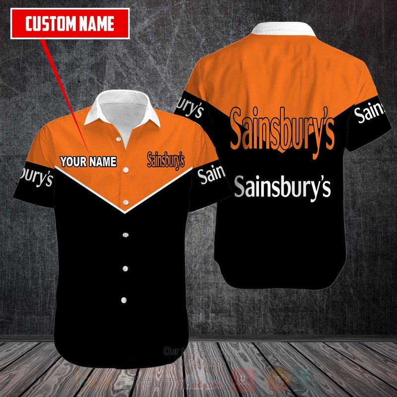 BEST Sainsbury's Custom Name All Over Print Hawaiian Shirt 3 Sainsburys Custom Name Hawaiian Shirt