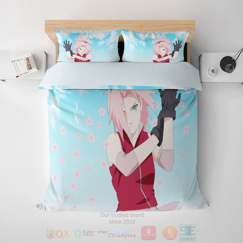 HOT Sakura Haruno Alternative Chakra Blend Naruto Bedroom Bedding Set 1 Sakura Haruno Alternative Chakra Blend Naruto Bedding Set