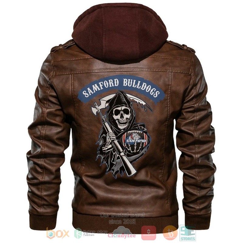 Samford Bulldogs NCAA Football Sons Of Anarchy Leather Jacket
