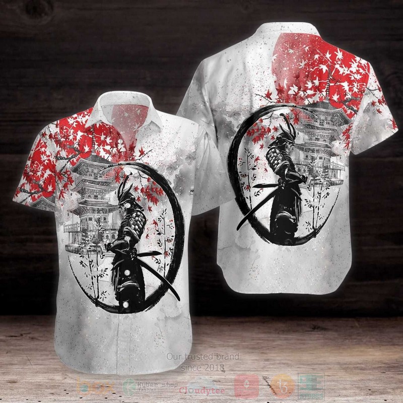 BEST Samurai Skull Warrior All Over Print Aloha Shirt 2 Samurai Skull Warrior Short Sleeve Hawaiian Shirt