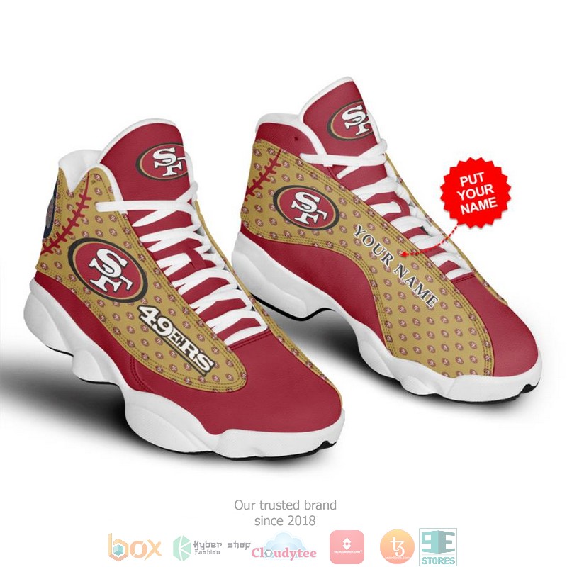 San Francisco 49ers NFL 3 Football Air Jordan 13 Sneaker Shoes