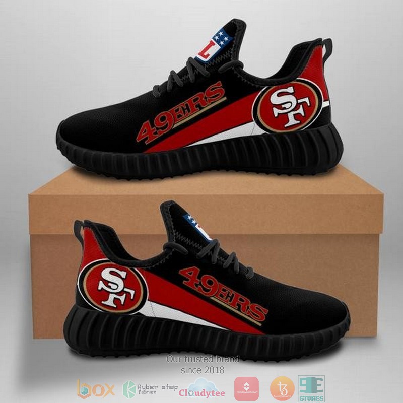 NEW NFL San Francisco 49ers Yeezy Sneaker Shoes 8 San Francisco 49ers Sneakers Yeezy Shoes Running Shoes