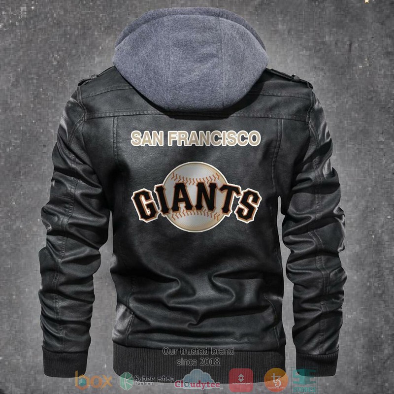 San Francisco MLB Baseball Motorcycle Men Art Leather Jacket