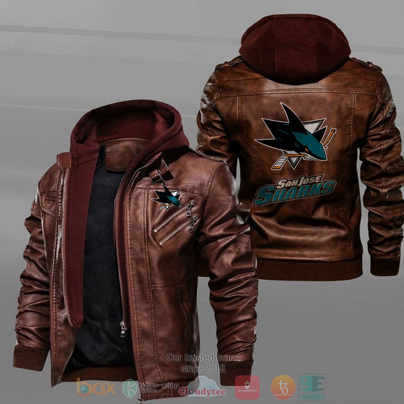 BEST NHL San Jose Sharks Leather Jacket 2 San Jose Sharks NHL Leather Jacket 1