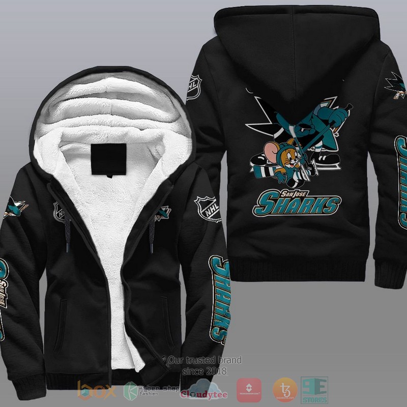 San Jose Sharks NHL Tom And Jerry Fleece Hoodie