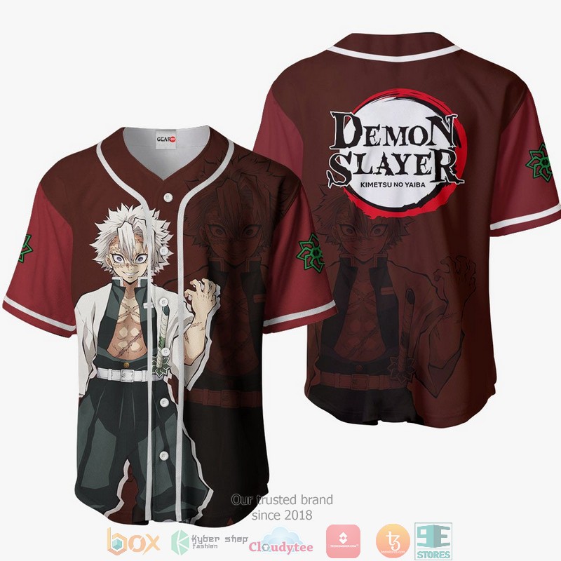 Sanemi Shinazugawa Demon Slayer Baseball Jersey Shirt