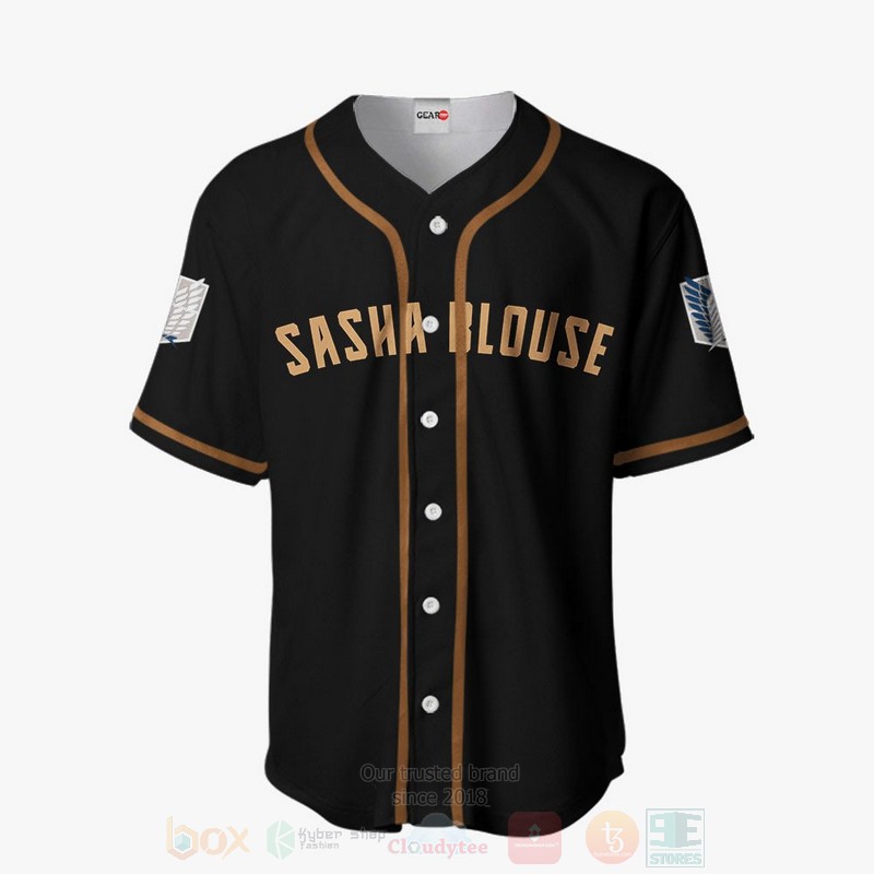 Sasha Blouse Attack On Titan Anime Baseball Jersey Shirt 1