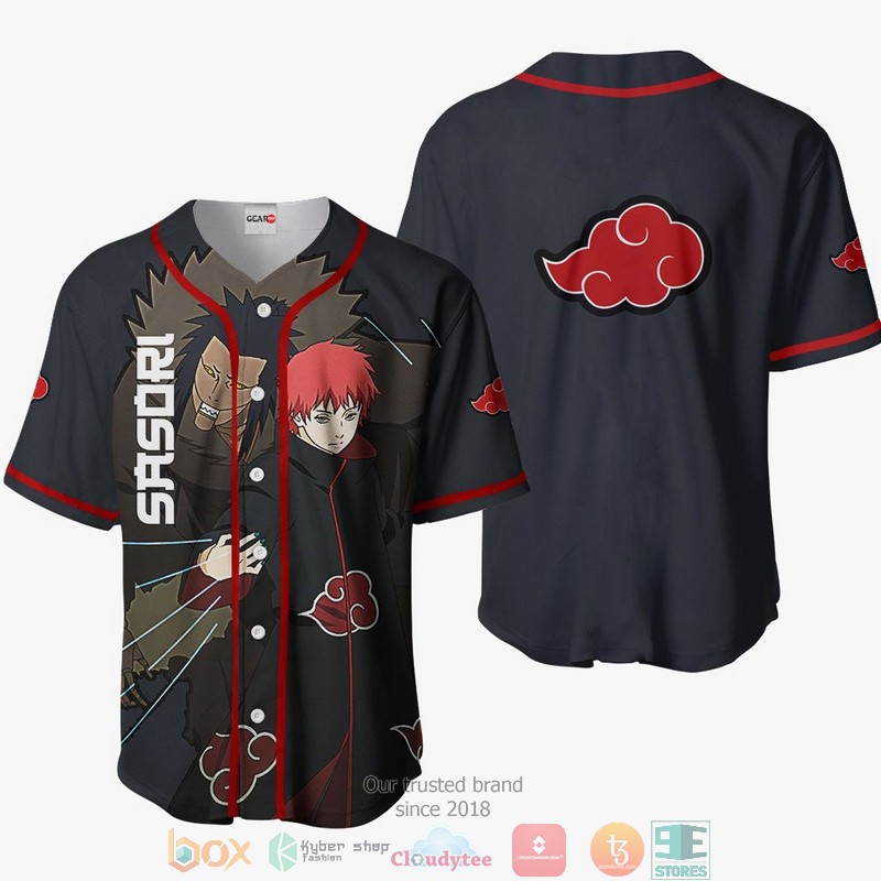 Sasori Naruto Baseball Jersey Shirt 6 Sasori Naruto Baseball Jersey Shirt