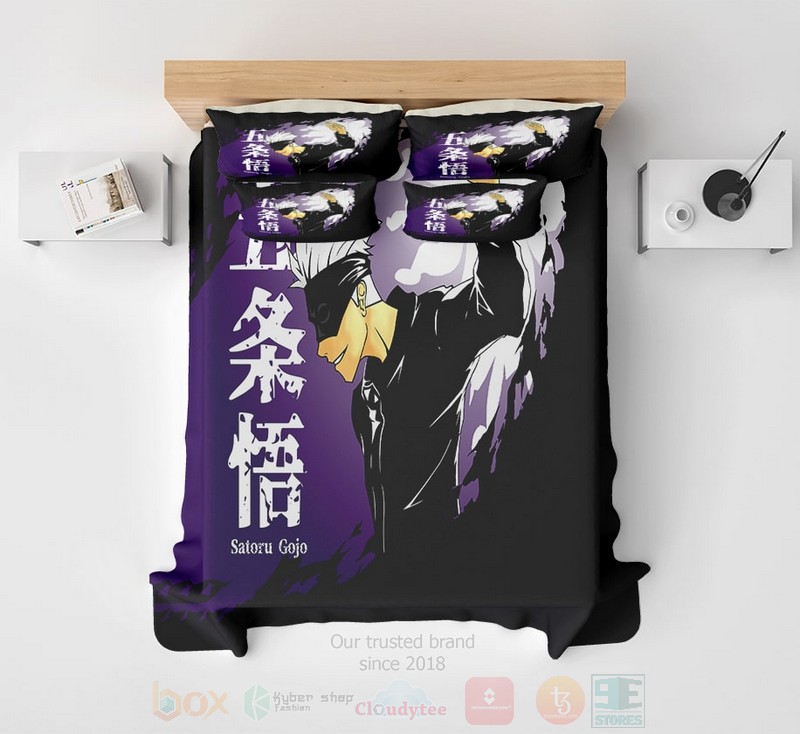 Satoru Gojo Cool Hip Sorcerer Ultra Soft Solid Jujutsu Kaisen Bedding Set 1