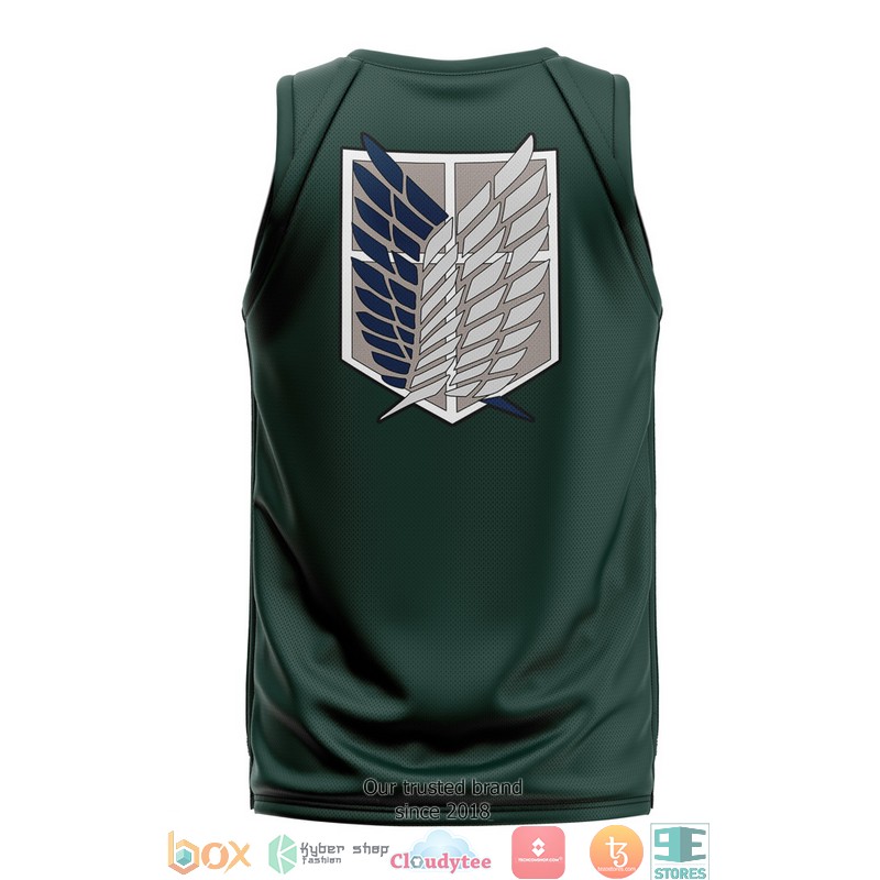 Scouting Regiment Attack On Titan green Basketball Jersey 2 Scouting Regiment Attack On Titan green Basketball Jersey 1