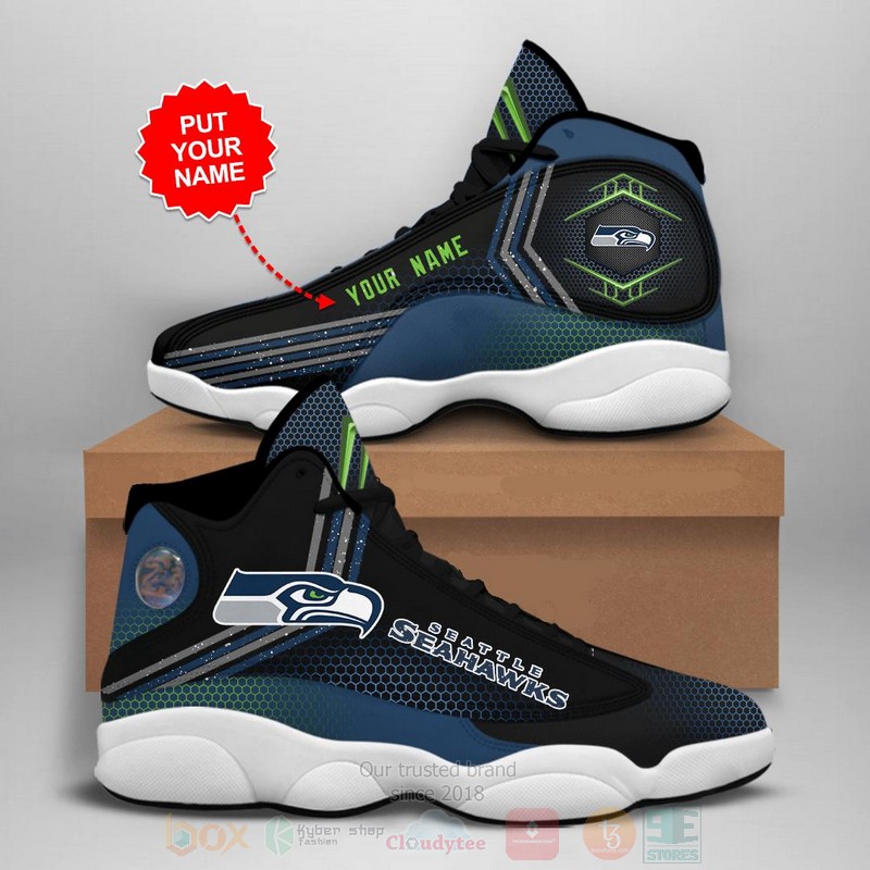 Seattle Seahawks NFL Air Jordan 13 Shoes