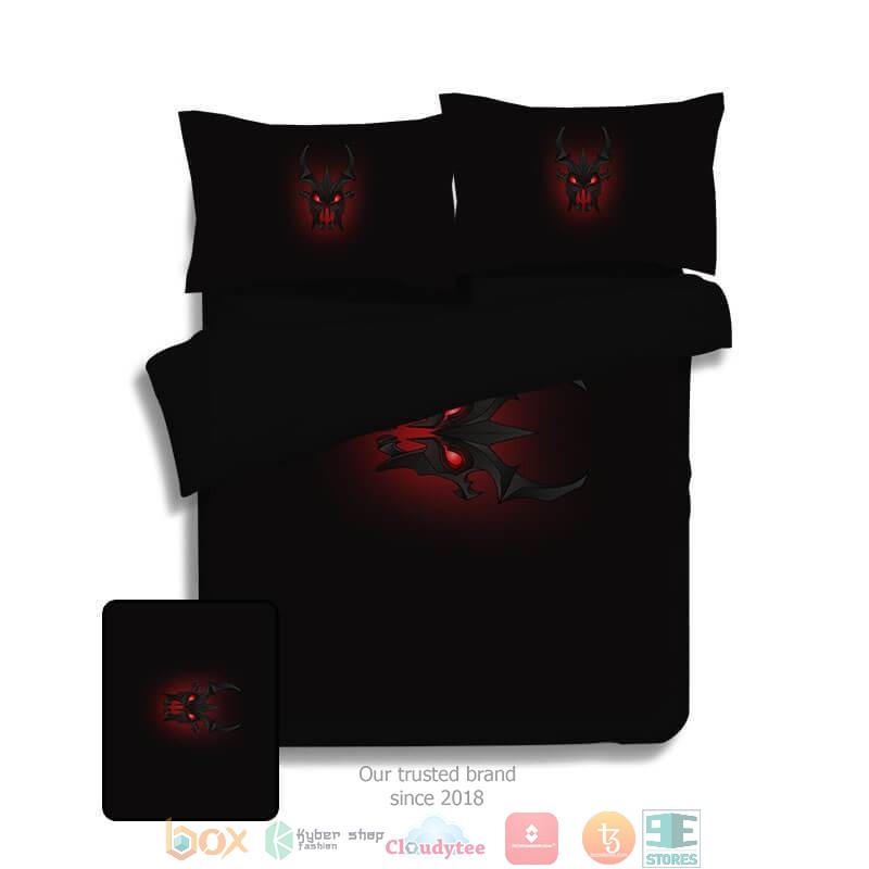 Shadow Fiend Black Logo Shadow Fiend Bedding Set