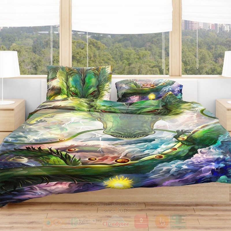 BEST Shenron Anime Dragon Ball Duvet Cover Bed Sets 3 Shenron Anime Dragon Ball Bedding Set 1 2