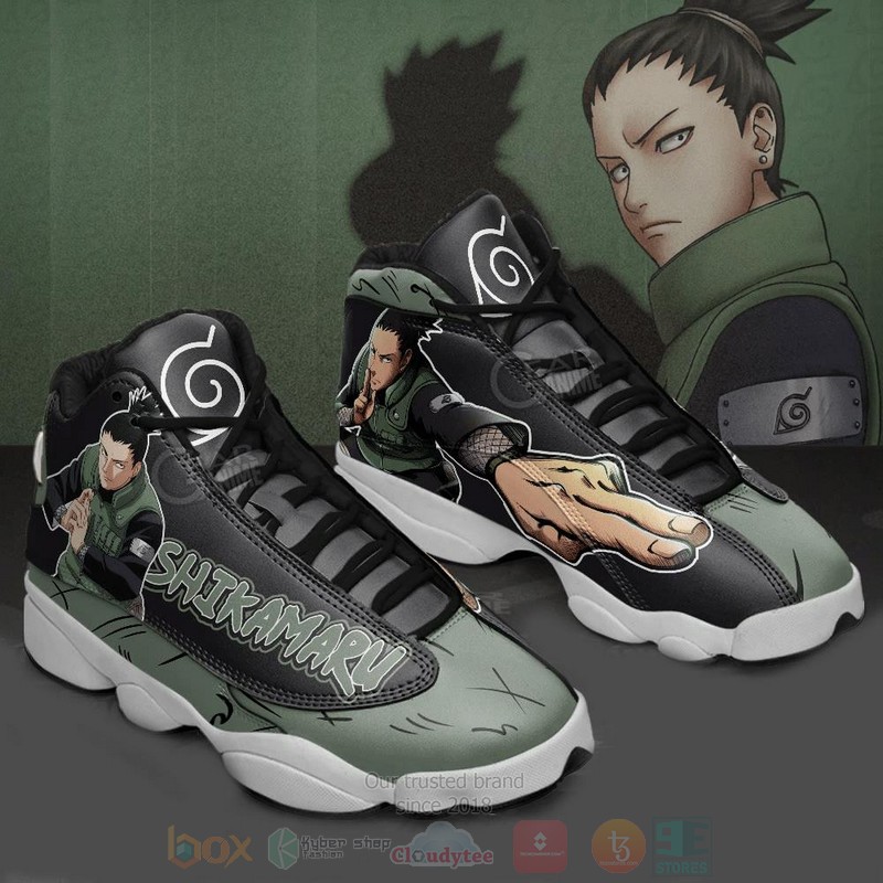 Shikamaru Nara Naruto Custom Anim Air Jordan 13 Shoes