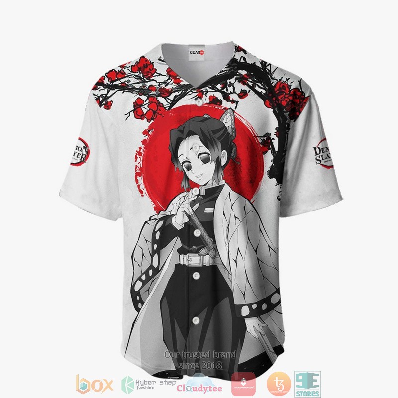 Shinobu Kocho Demon Slayer Baseball Jersey Shirt 2 Shinobu Kocho Demon Slayer Baseball Jersey Shirt 1