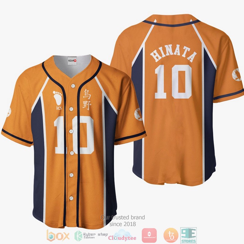Shoyo Hinata Haikyuu Baseball Jersey Shirt 6 Shoyo Hinata Haikyuu Baseball Jersey Shirt