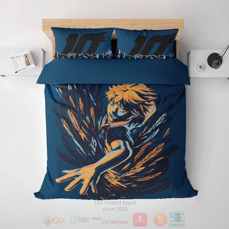 Shoyo Hinata Ultimate Smash Dream Space Soft Blend Haikyuu Bedding Set
