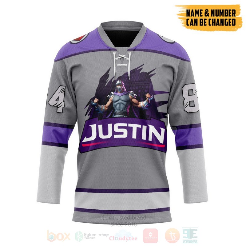 Shredder Teenage Mutant Ninja Turtles Personalized Hockey Jersey