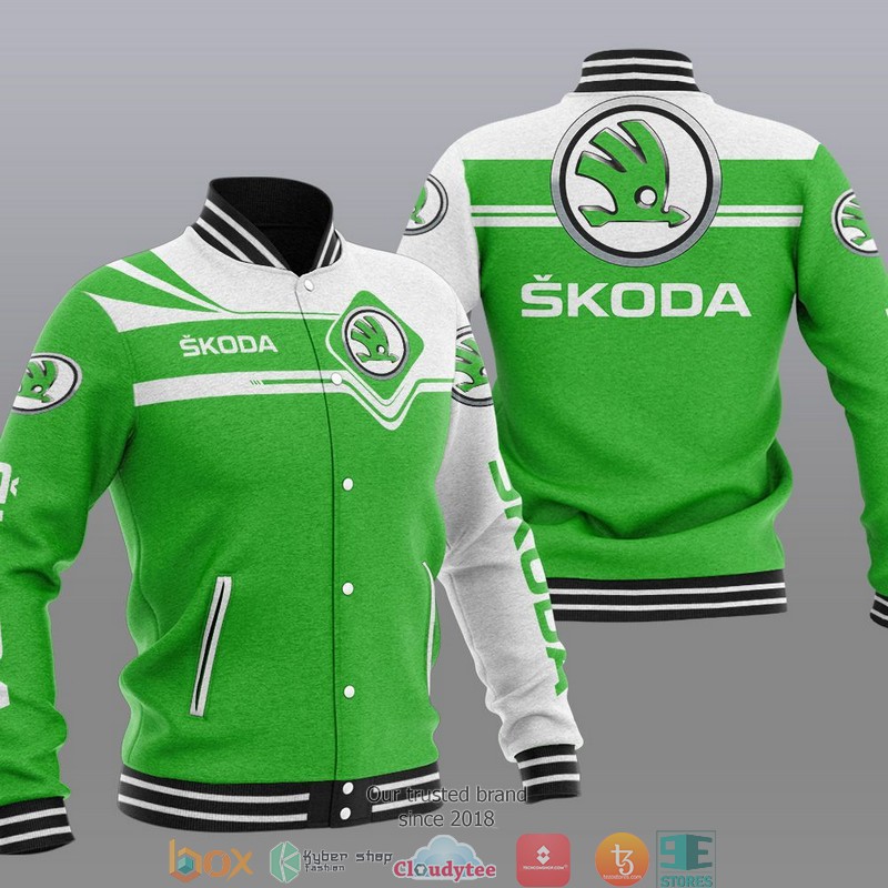 Skoda Car Motor Baseball Jersey 2 Skoda Car Motor Baseball Jersey 1