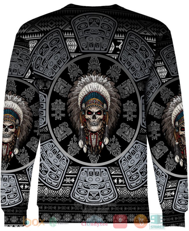 HOT Skull Chief Pattern Native American All Over Printed 3D Shirt, Hoodie 9 Skull Chief Pattern Native American 3D Shirt Hoodie 1 2 3 4 5 6 7 8